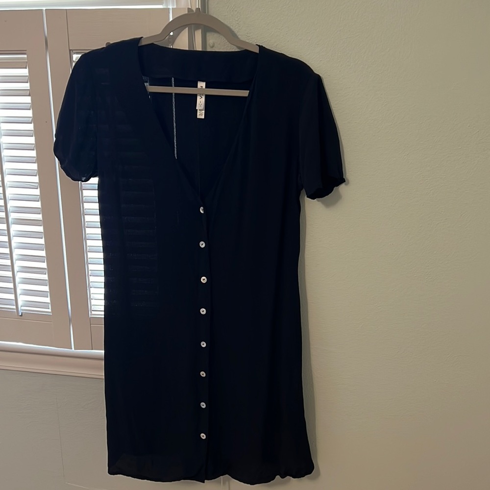 Black button up RVCA dress